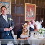 Bartley Lodge Wedding - The best man gets carried away delivering his speech.