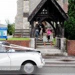 Sam arrives at Millbrook Trinity Church, Southampton.